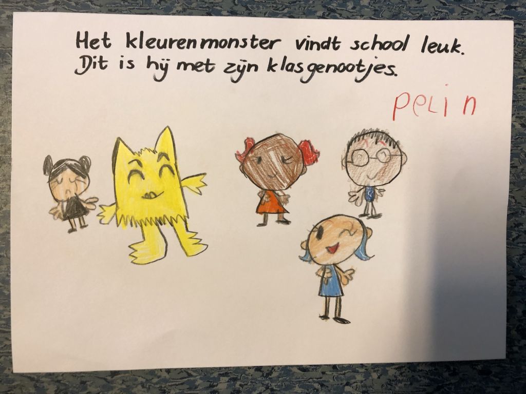 Het kleurenmonster gaat naar school - Juf Leonie