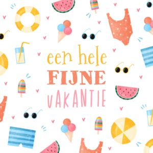 fijne zomervakantie